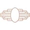 Ekena Millwork Elizabeth Wood Fretwork Prcd Ceiling Medallion, Cherry, 26"W x 13"H x 7 1/8"IW x 12 3/8"IH x 3/8"T CMWP26X13X0375EBCH - alternate 4